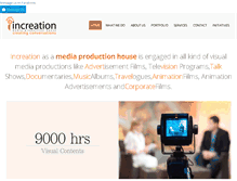 Tablet Screenshot of increationmedia.com